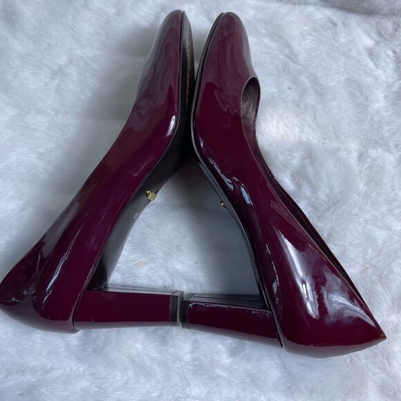 Lauren Ralph Lauren Hala patent leather Burgundy heels size 9.5B - Picture 10 of 10
